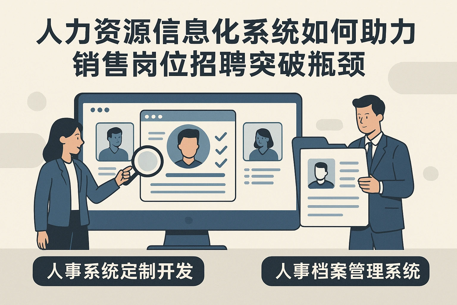 人力资源信息化系统如何助力销售岗位招聘突破瓶颈——人事系统定制开发与人事档案管理系统深度解析