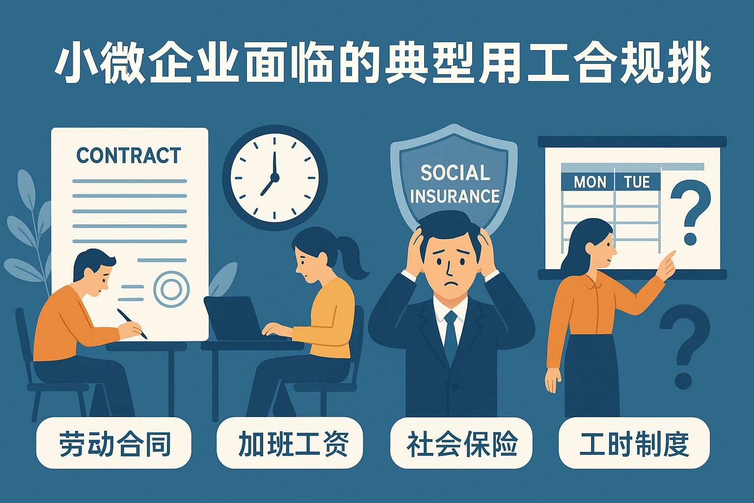 小微企业面临的典型用工合规挑战