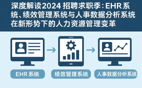 深度解读2024招聘求职季：EHR系统、绩效管理系统与人事数据分析系统在新形势下的人力资源管理变革