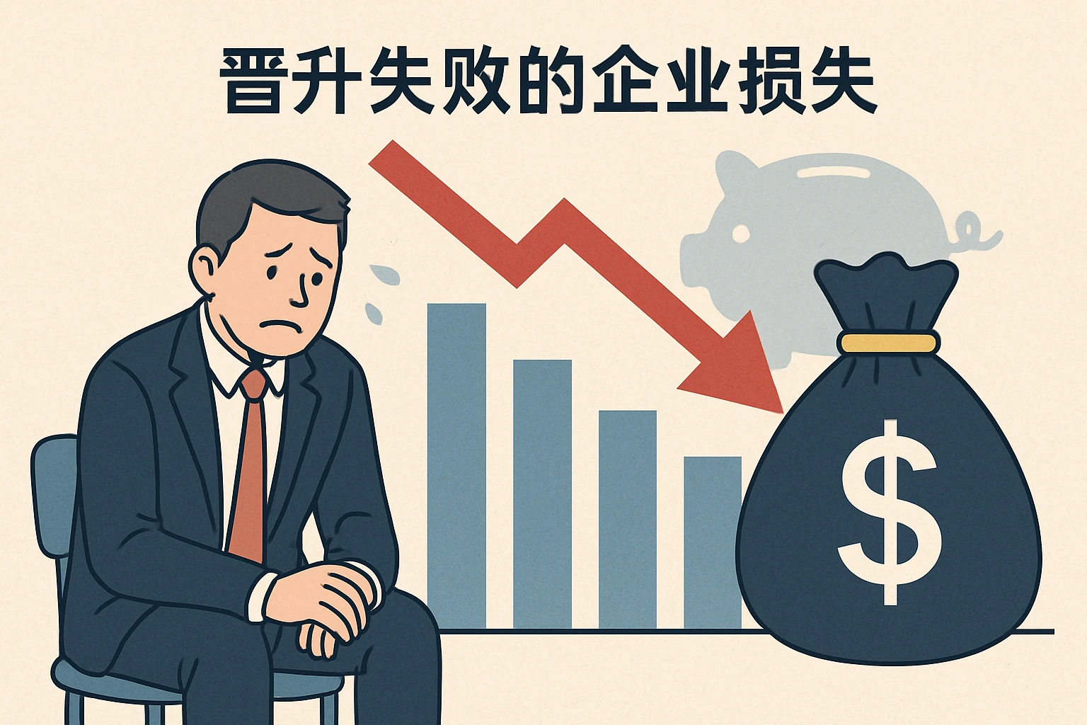 1.2 晋升失败的企业损失