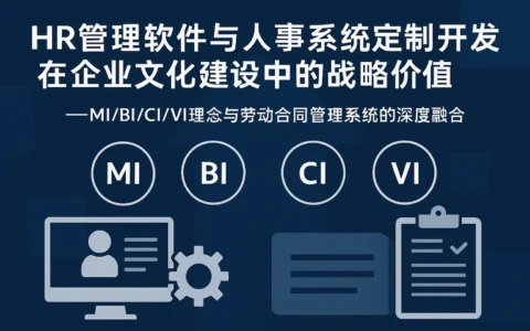 HR管理软件与人事系统定制开发在企业文化建设中的战略价值 —— MI/BI/CI/VI理念与劳动合同管理系统的深度融合