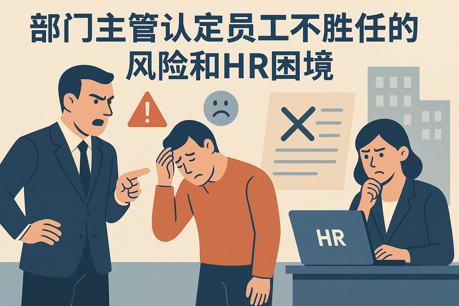 部门主管认定员工不胜任的风险和HR困境