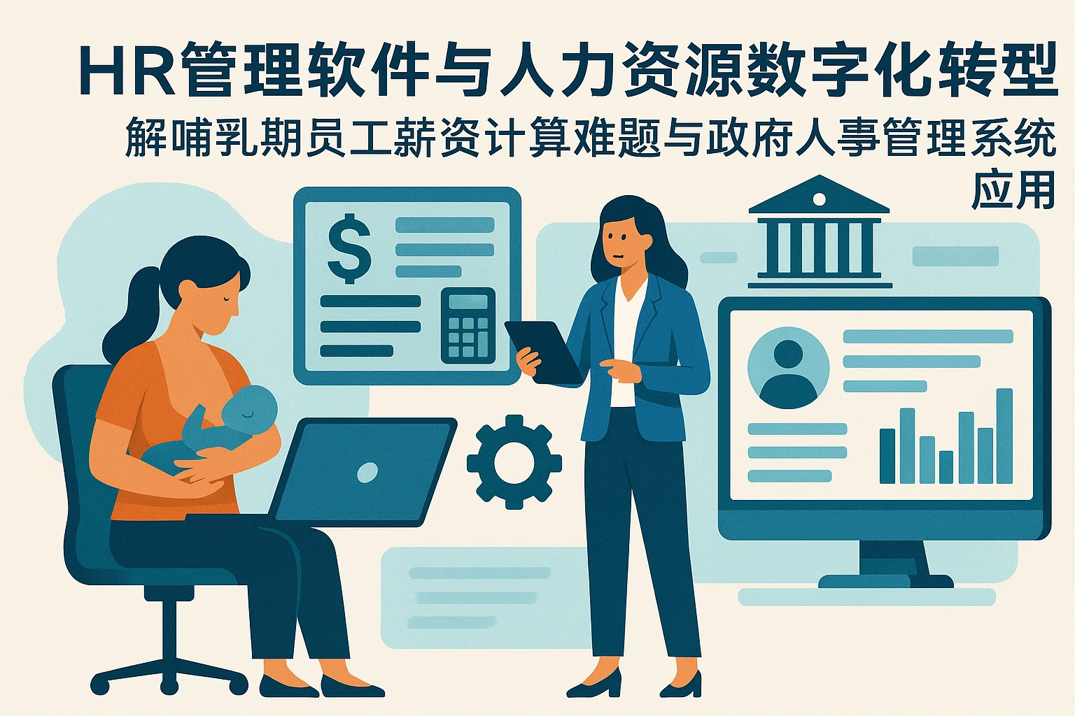 HR管理软件与人力资源数字化转型：解读哺乳期员工薪资计算难题与政府人事管理系统的应用
