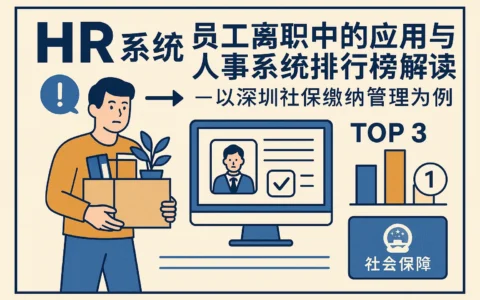 HR系统在员工离职中的应用与人事系统排行榜解读——以深圳社保缴纳管理为例