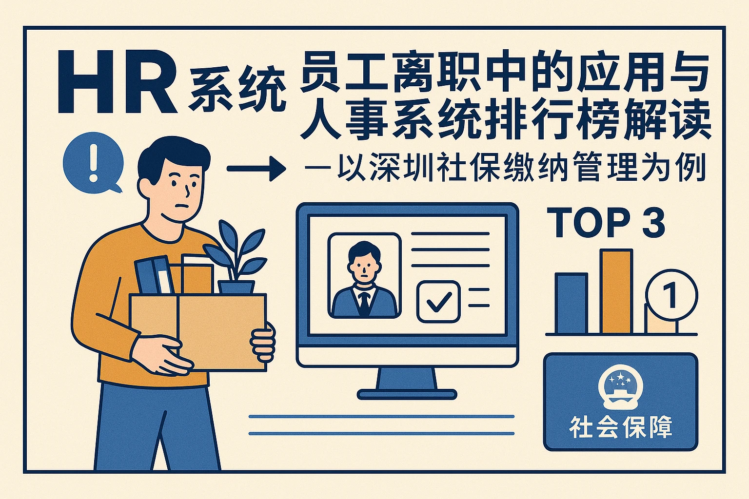 HR系统在员工离职中的应用与人事系统排行榜解读——以深圳社保缴纳管理为例