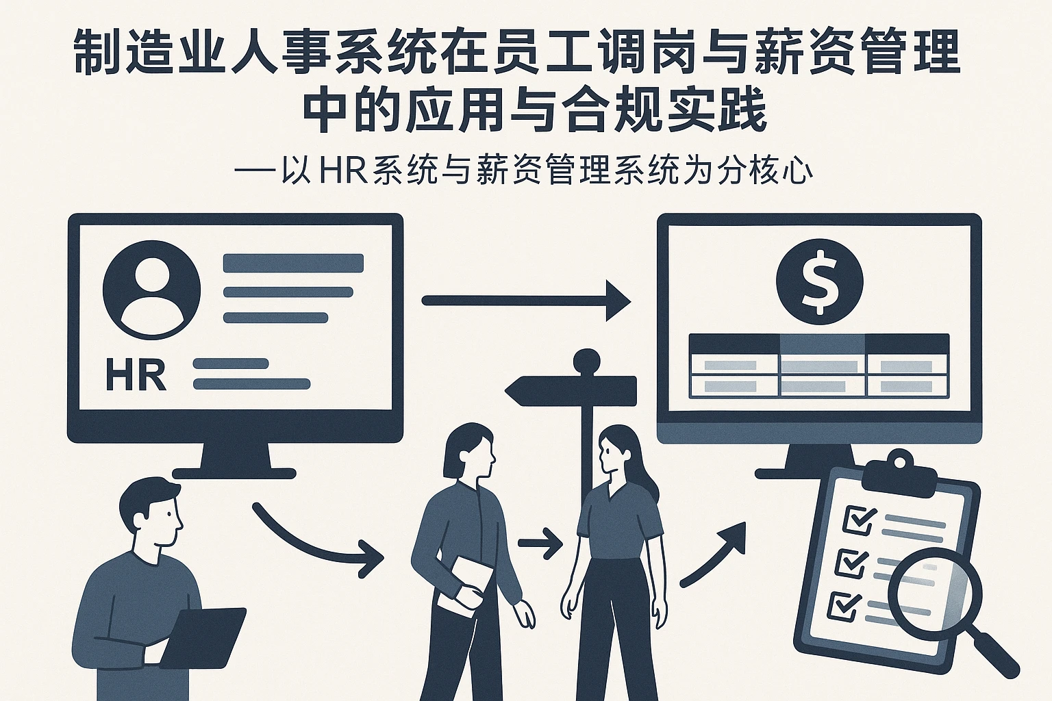 制造业人事系统在员工调岗与薪资管理中的应用与合规实践——以HR系统与薪资管理系统为核心