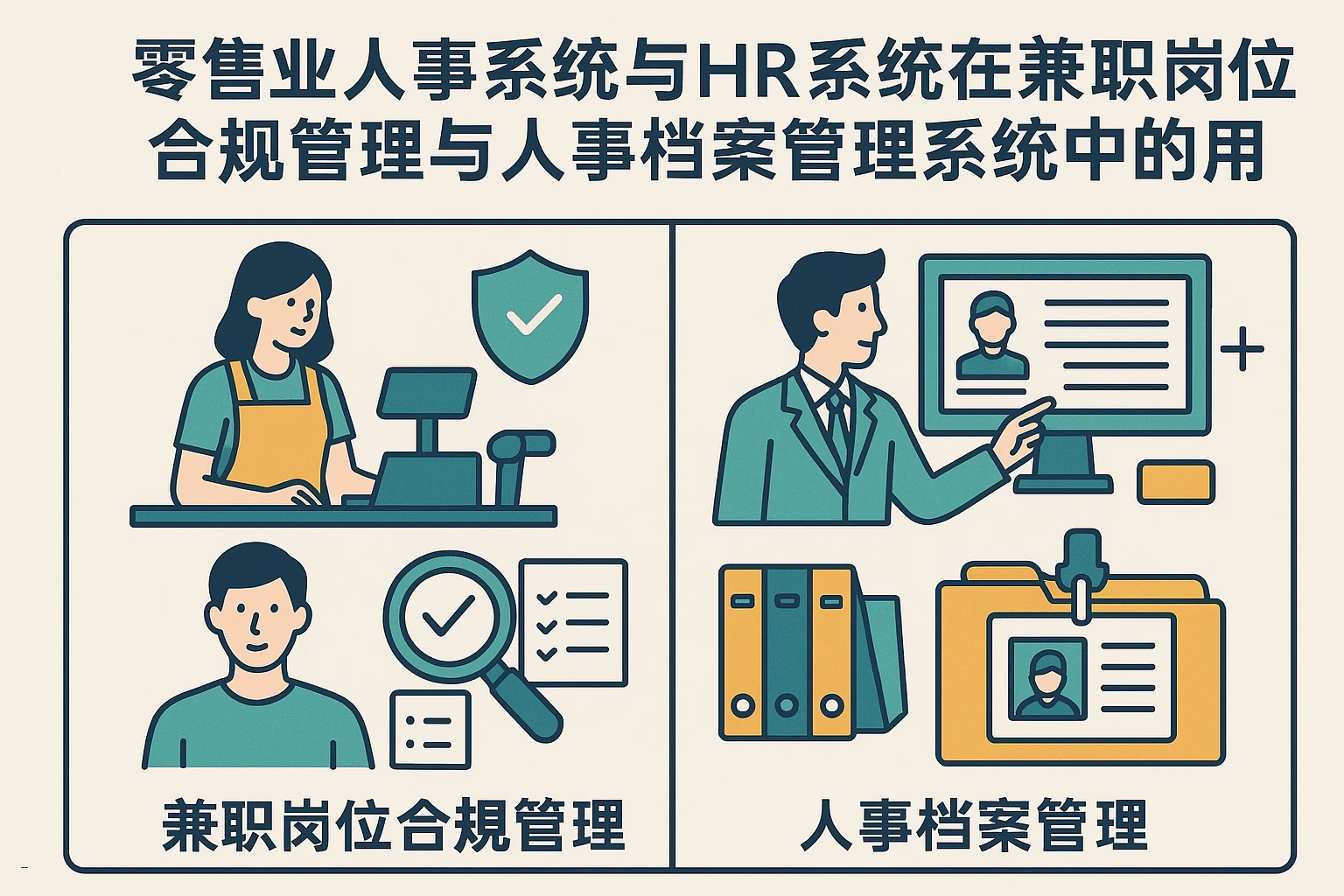 零售业人事系统与HR系统在兼职岗位合规管理与人事档案管理系统中的应用