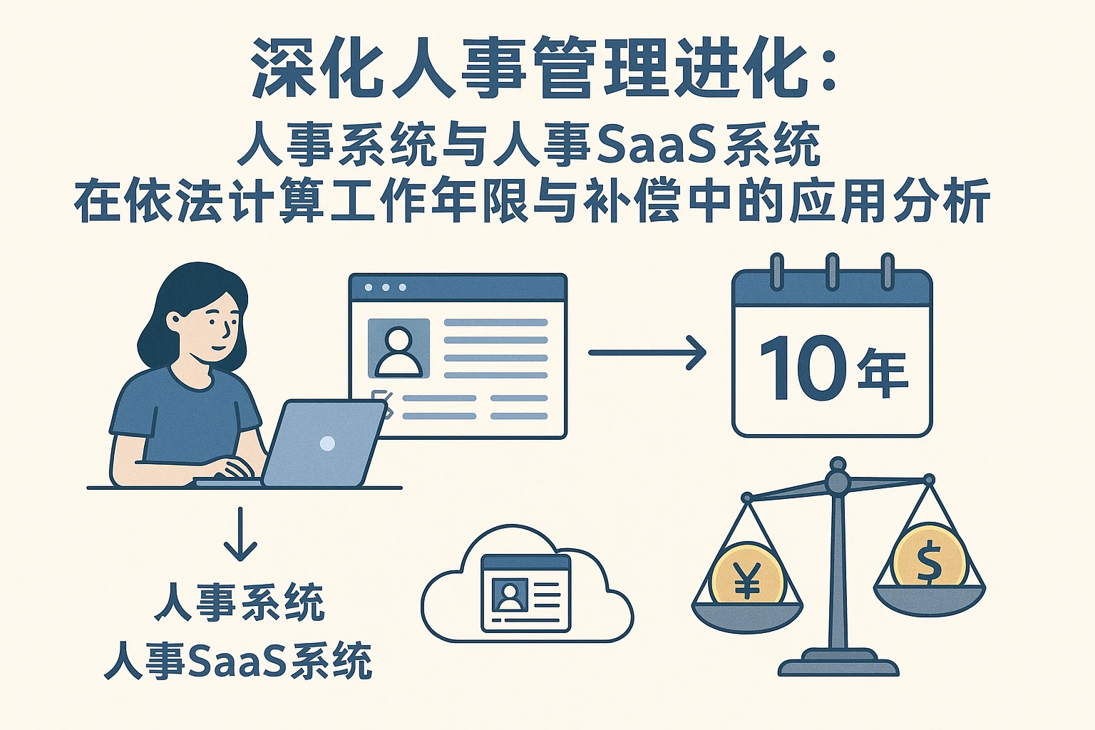 深化人事管理进化：人事系统与人事SaaS系统在依法计算工作年限与补偿中的应用分析