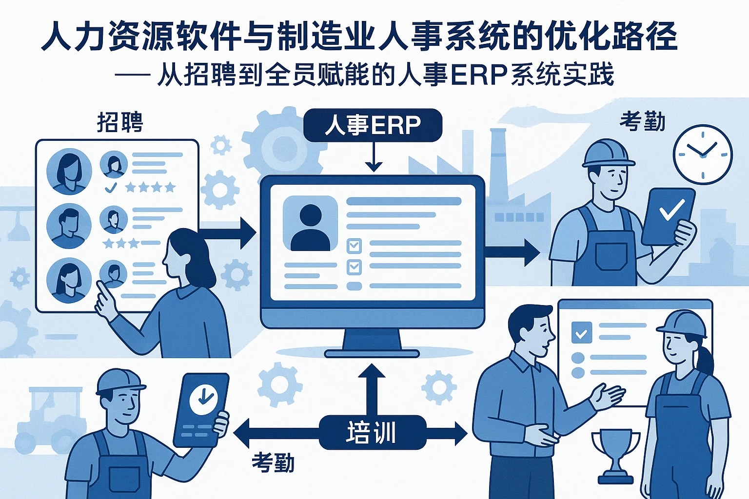 人力资源软件与制造业人事系统的优化路径——从招聘到全员赋能的人事ERP系统实践