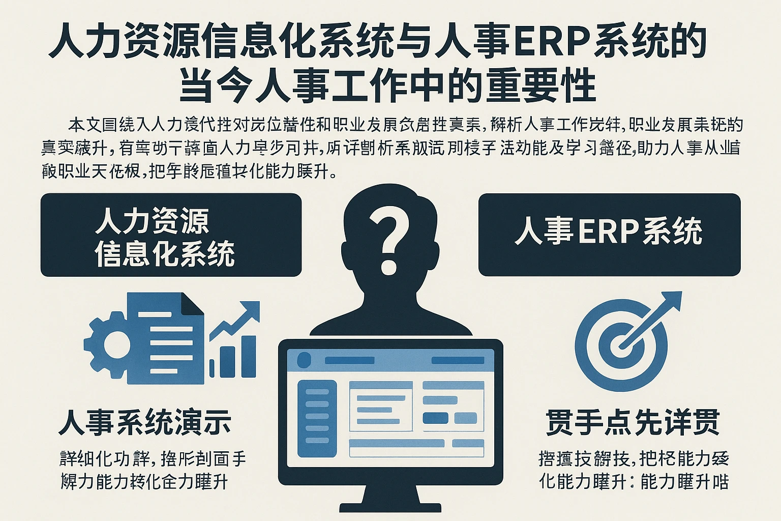 本文围绕“人力资源信息化系统”与“人事ERP系统”在当今人事工作中的重要性进行阐述，结合一线从业者对岗位替代性和职业发展焦虑的真实感受，解析人事工作岗位的未来变革趋势。文章将重点剖析人事系统的核心价值、实际应用与职业成长途径，并以“人事系统演示”为引，详细剖析系统功能及学习路径，助力人事从业者打破职业天花板，把年龄危机转化为能力跃升的契机。
