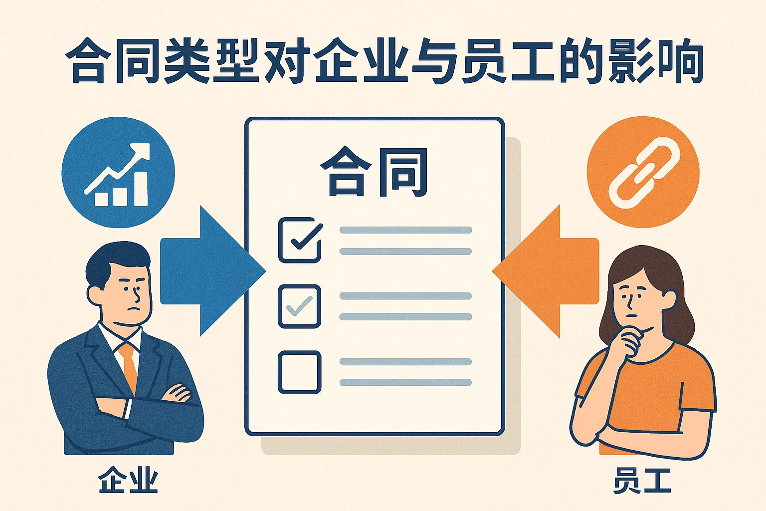 合同类型对企业与员工的影响