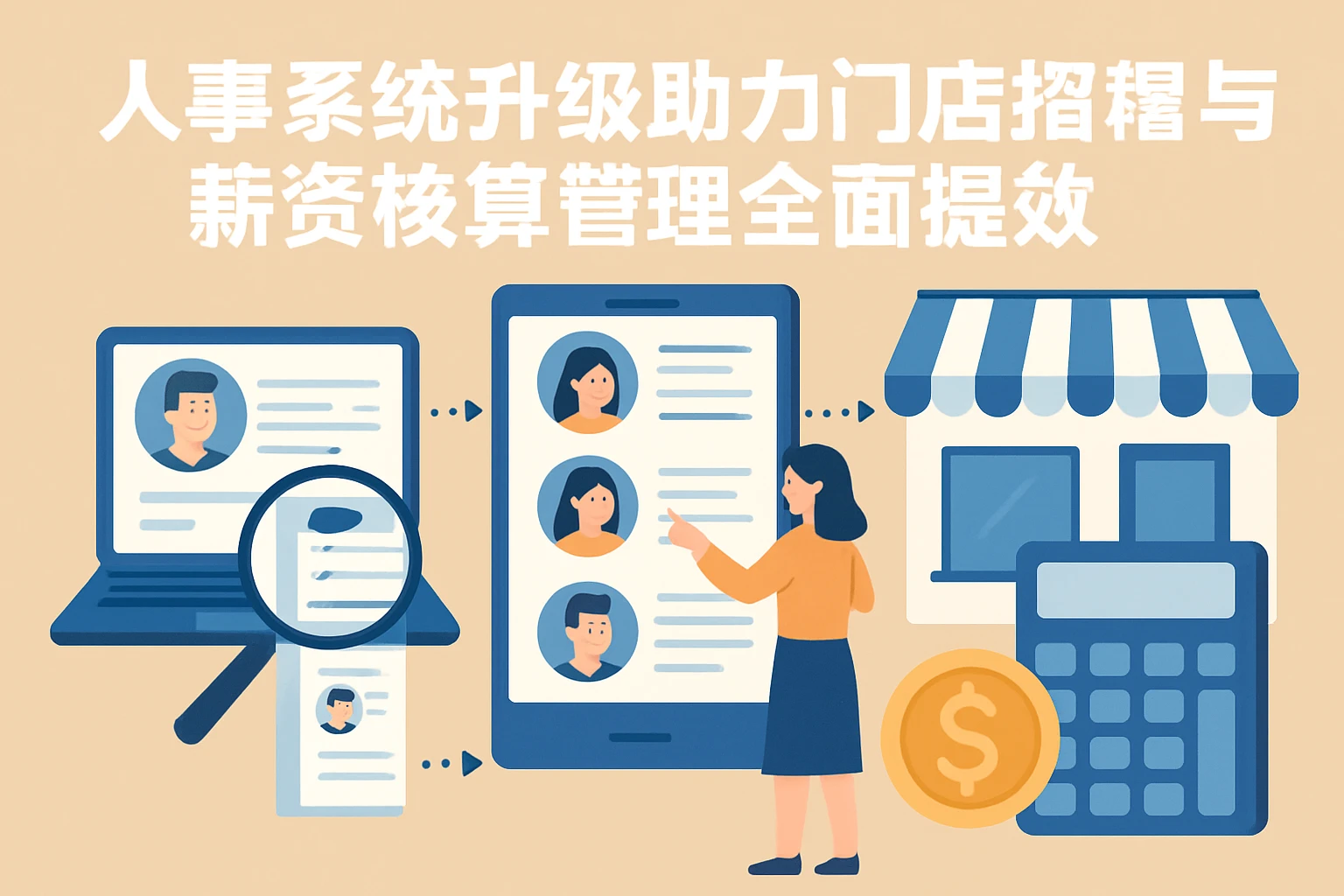 人事系统升级助力门店招聘与薪资核算管理全面提效