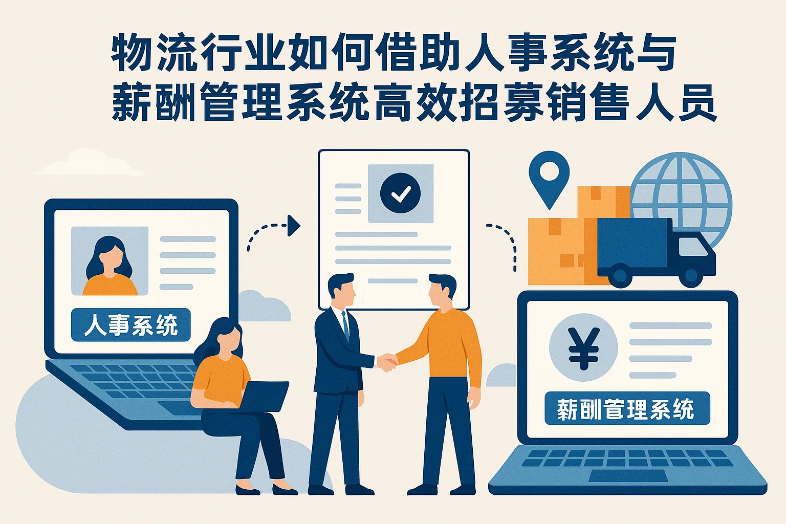 物流行业如何借助人事系统与薪酬管理系统高效招募销售人员