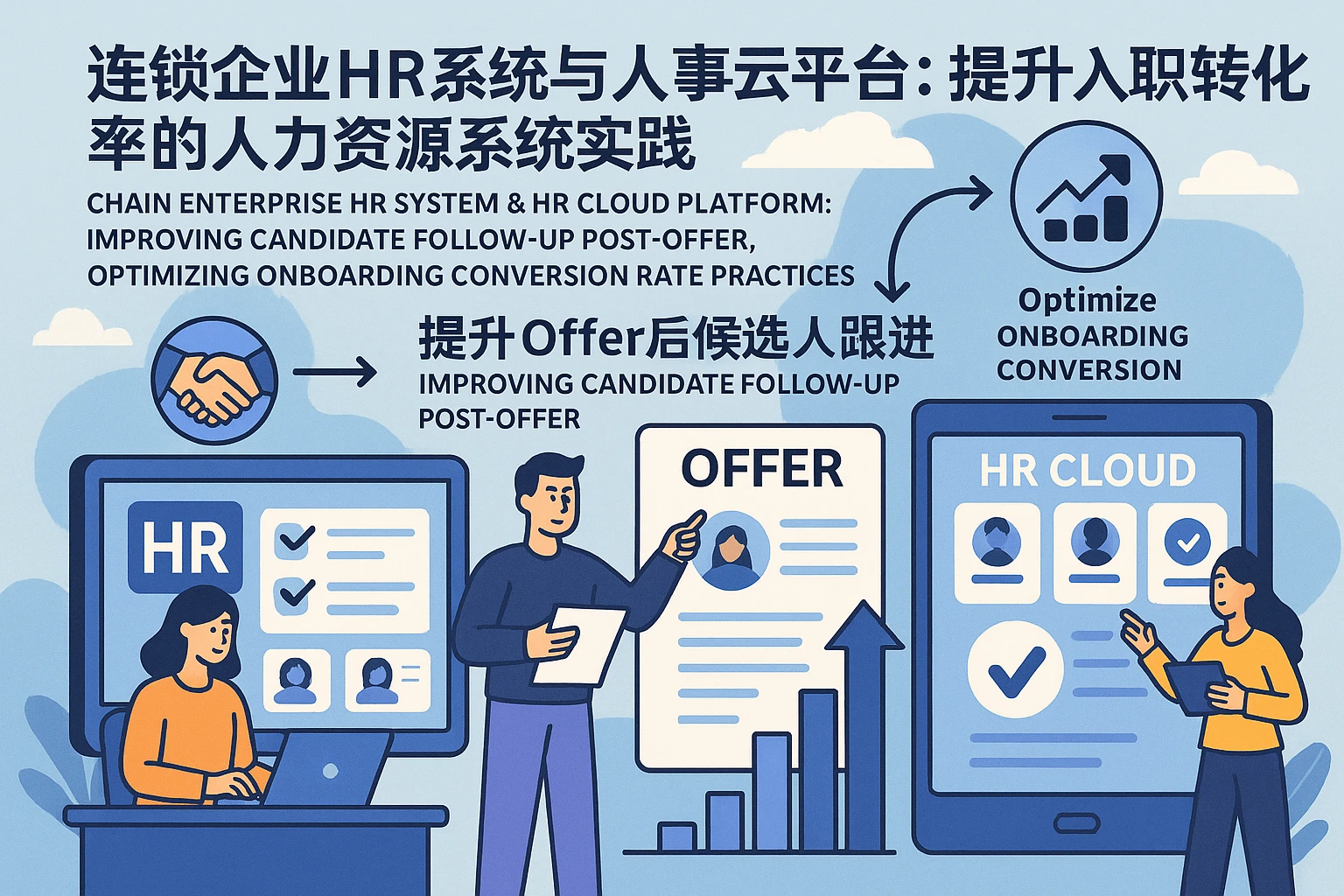 连锁企业HR系统与人事云平台：提升Offer后候选人跟进，优化入职转化率的人力资源系统实践