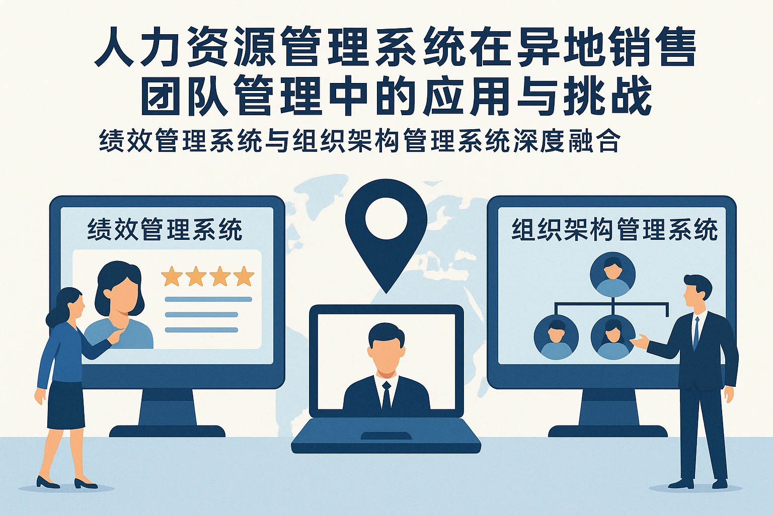 人力资源管理系统在异地销售团队管理中的应用与挑战——绩效管理系统与组织架构管理系统的深度融合