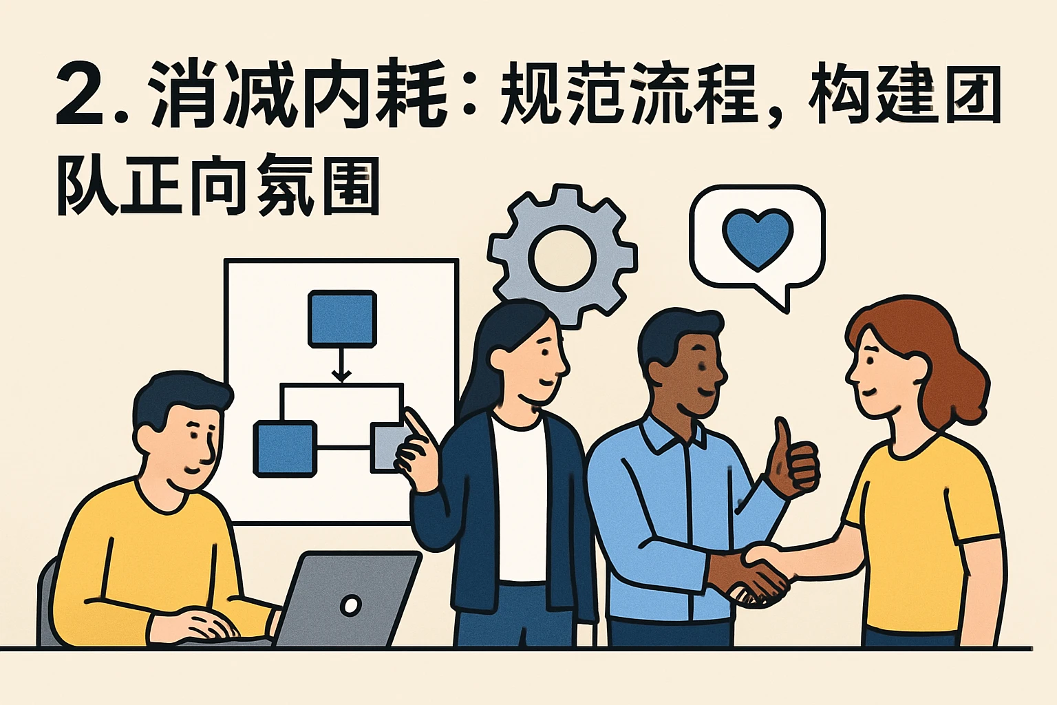 2. 消减内耗：规范流程，构建团队正向氛围