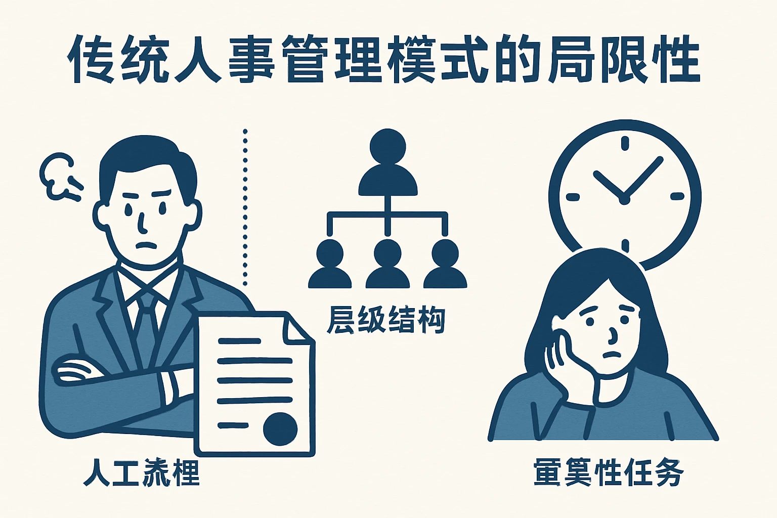 2. 传统人事管理模式的局限性