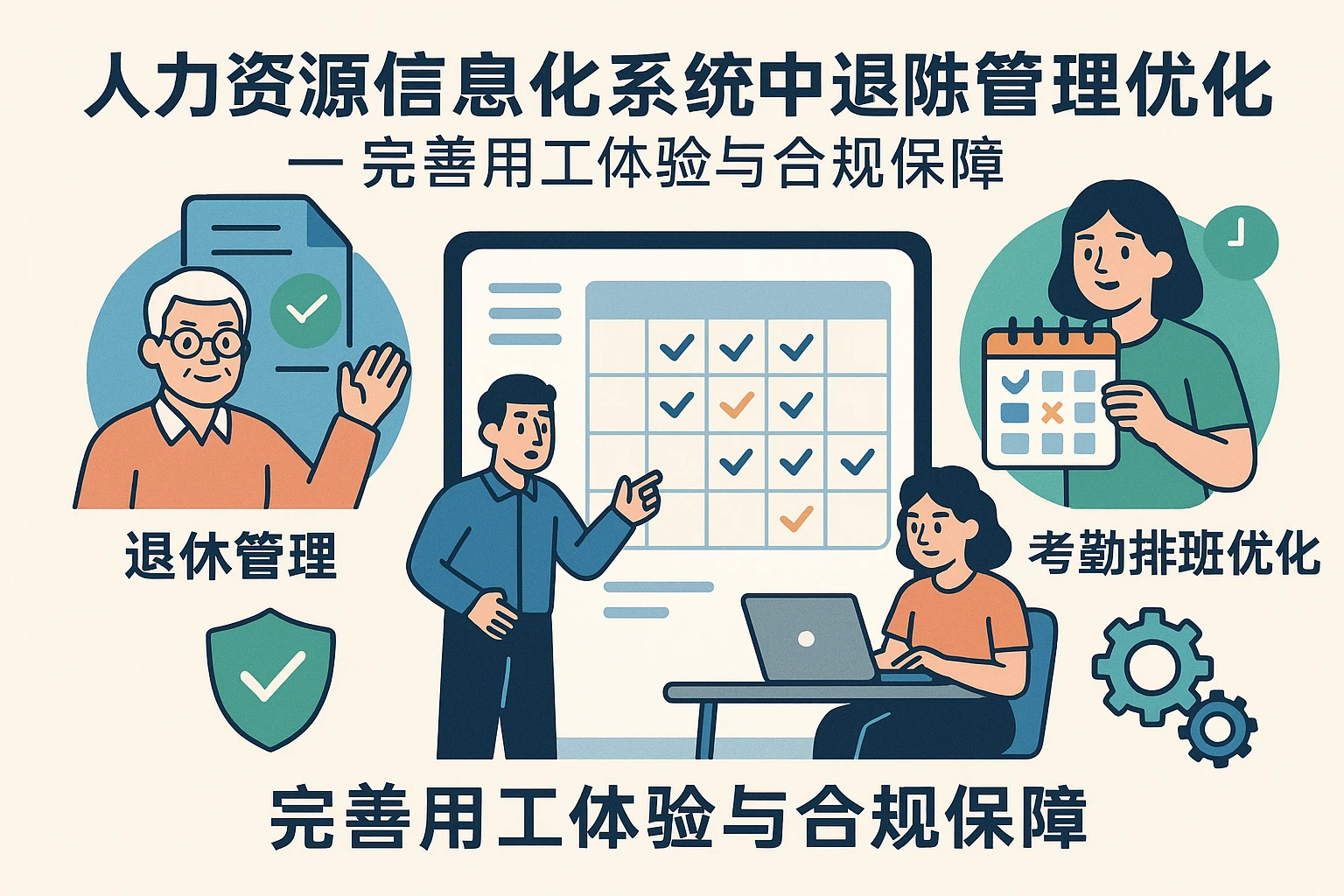 人力资源信息化系统中的退休管理与考勤排班优化——完善用工体验与合规保障