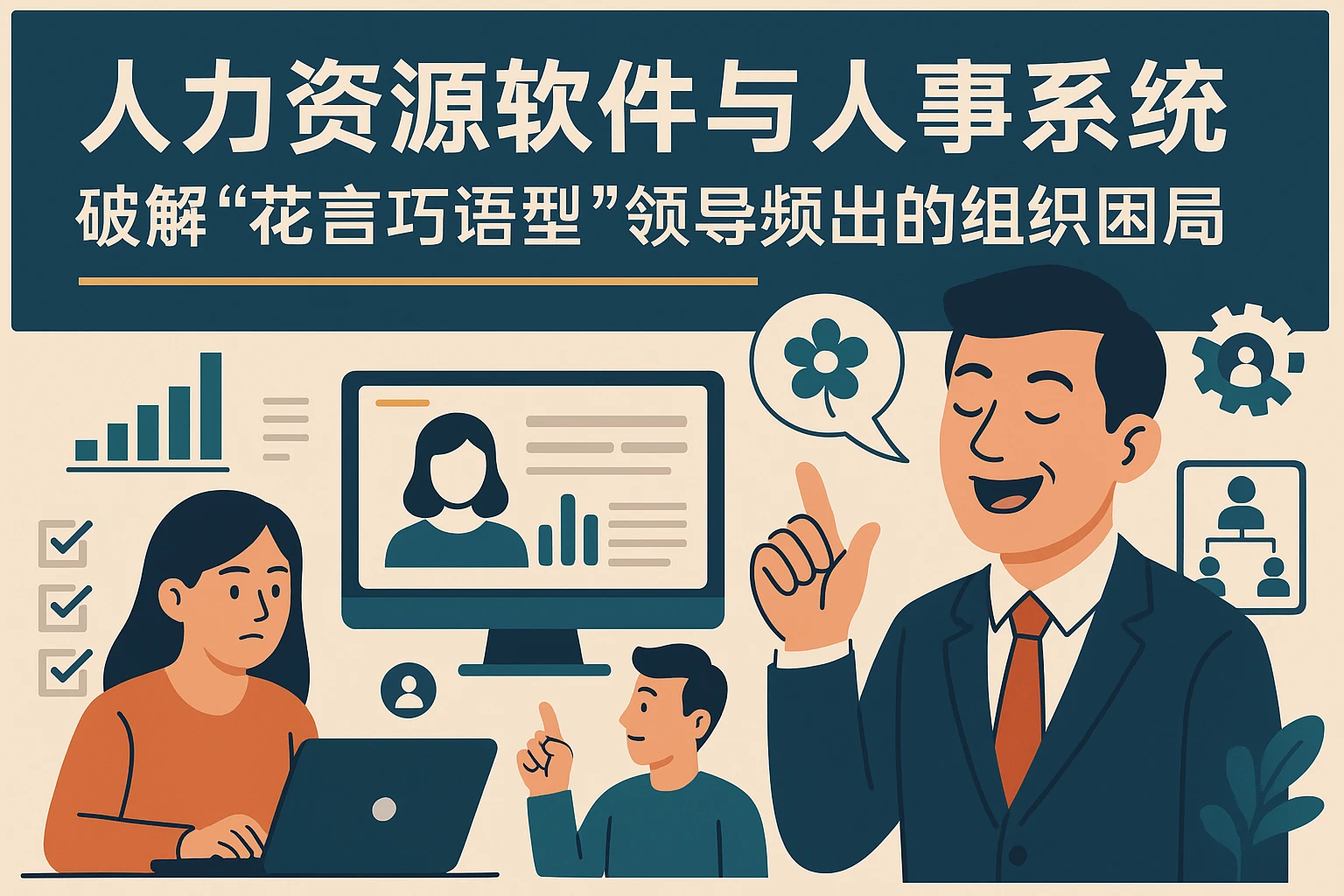 人力资源软件与人事系统解决方案：破解“花言巧语型”领导频出的组织困局
