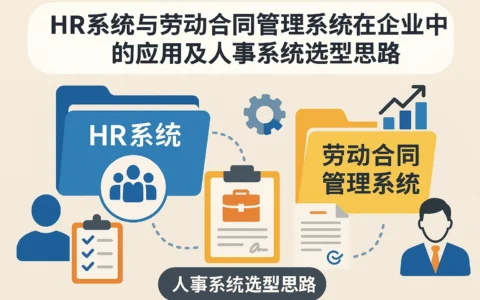 HR系统与劳动合同管理系统在企业中的应用及人事系统选型思路