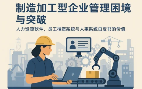 制造加工型企业管理困境与突破——人力资源软件、员工档案系统与人事系统白皮书的价值