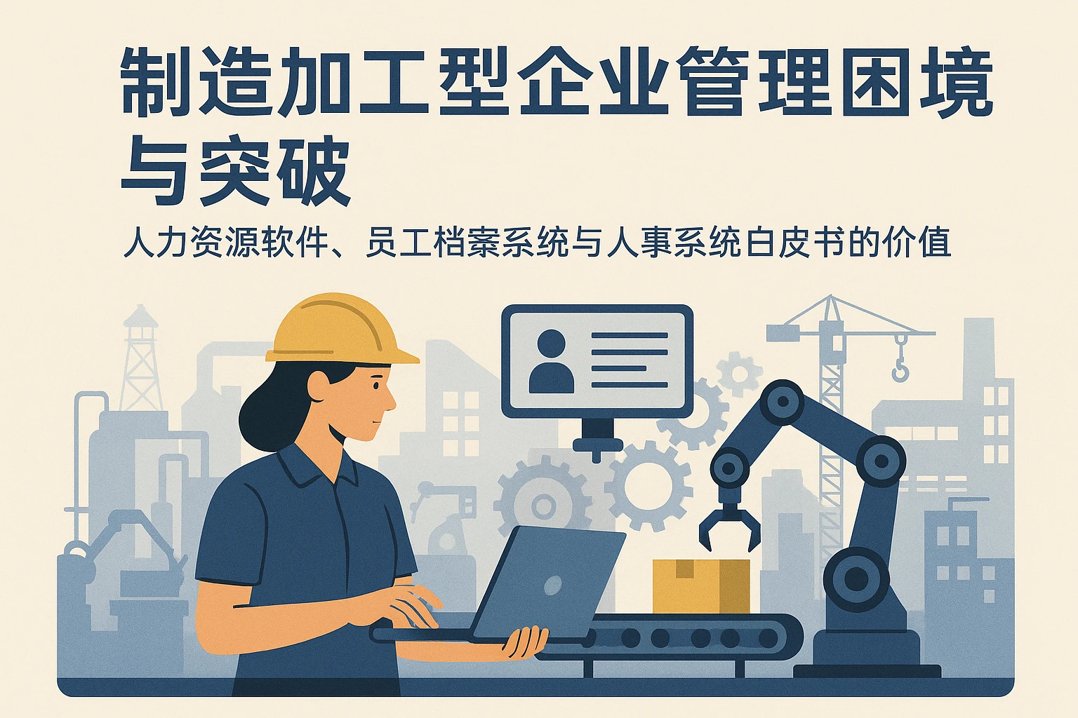 制造加工型企业管理困境与突破——人力资源软件、员工档案系统与人事系统白皮书的价值