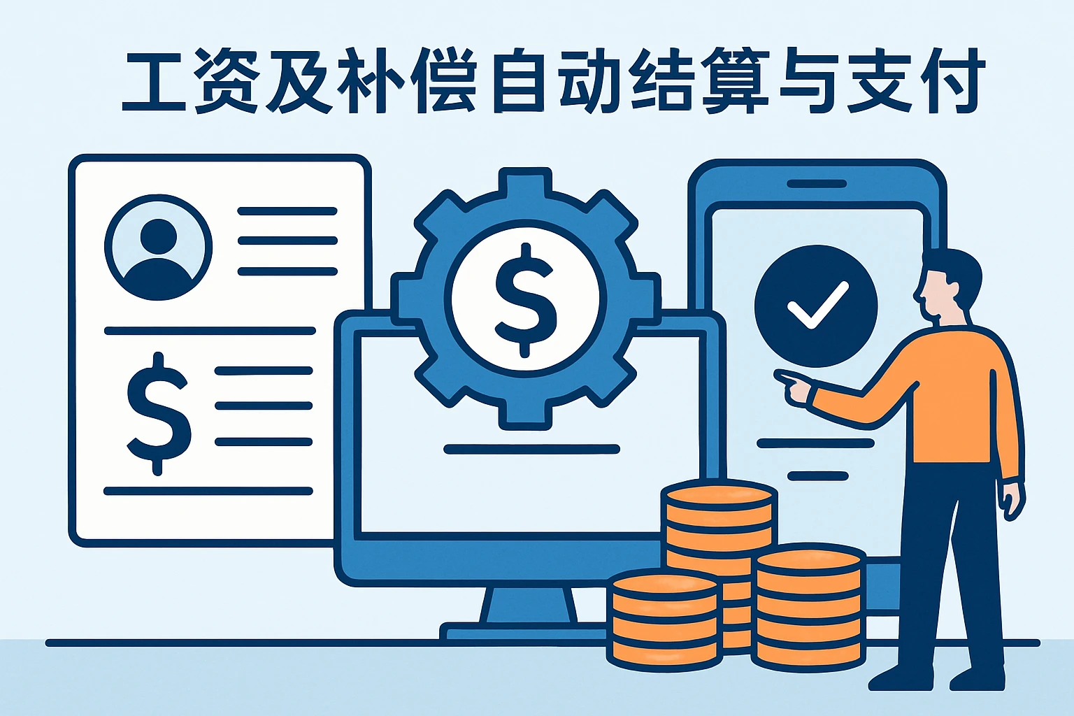 工资及补偿自动结算与支付