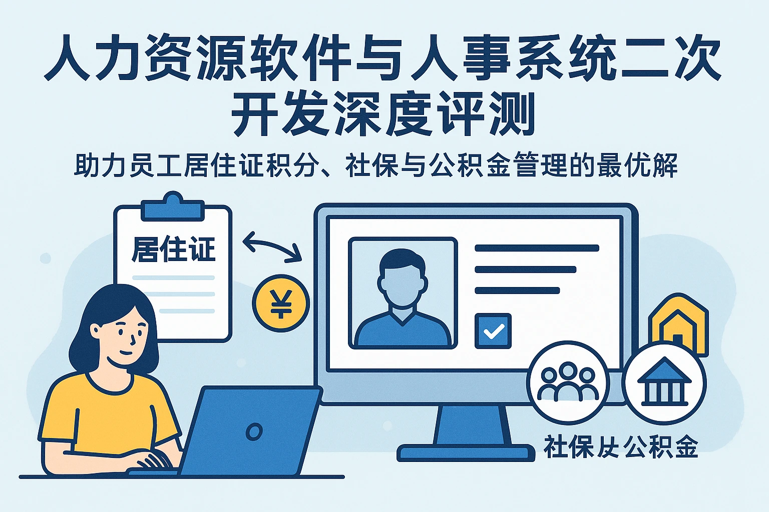 人力资源软件与人事系统二次开发深度评测——助力员工居住证积分、社保与公积金管理的最优解