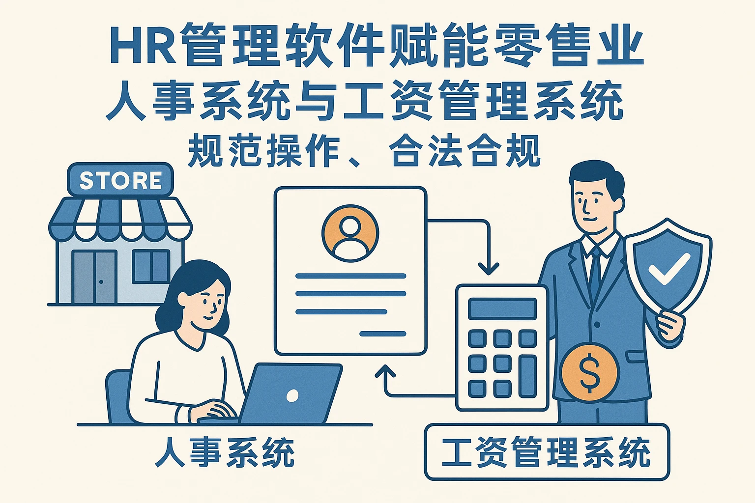 HR管理软件赋能零售业人事系统与工资管理系统：规范操作，合法合规