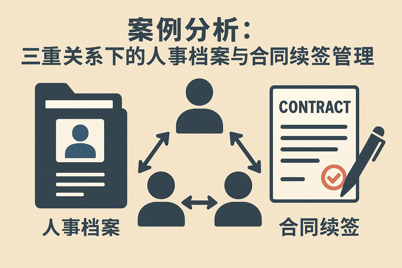 案例分析：三重关系下的人事档案与合同续签管理