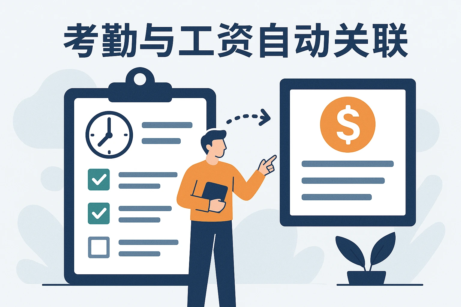 考勤与工资自动关联