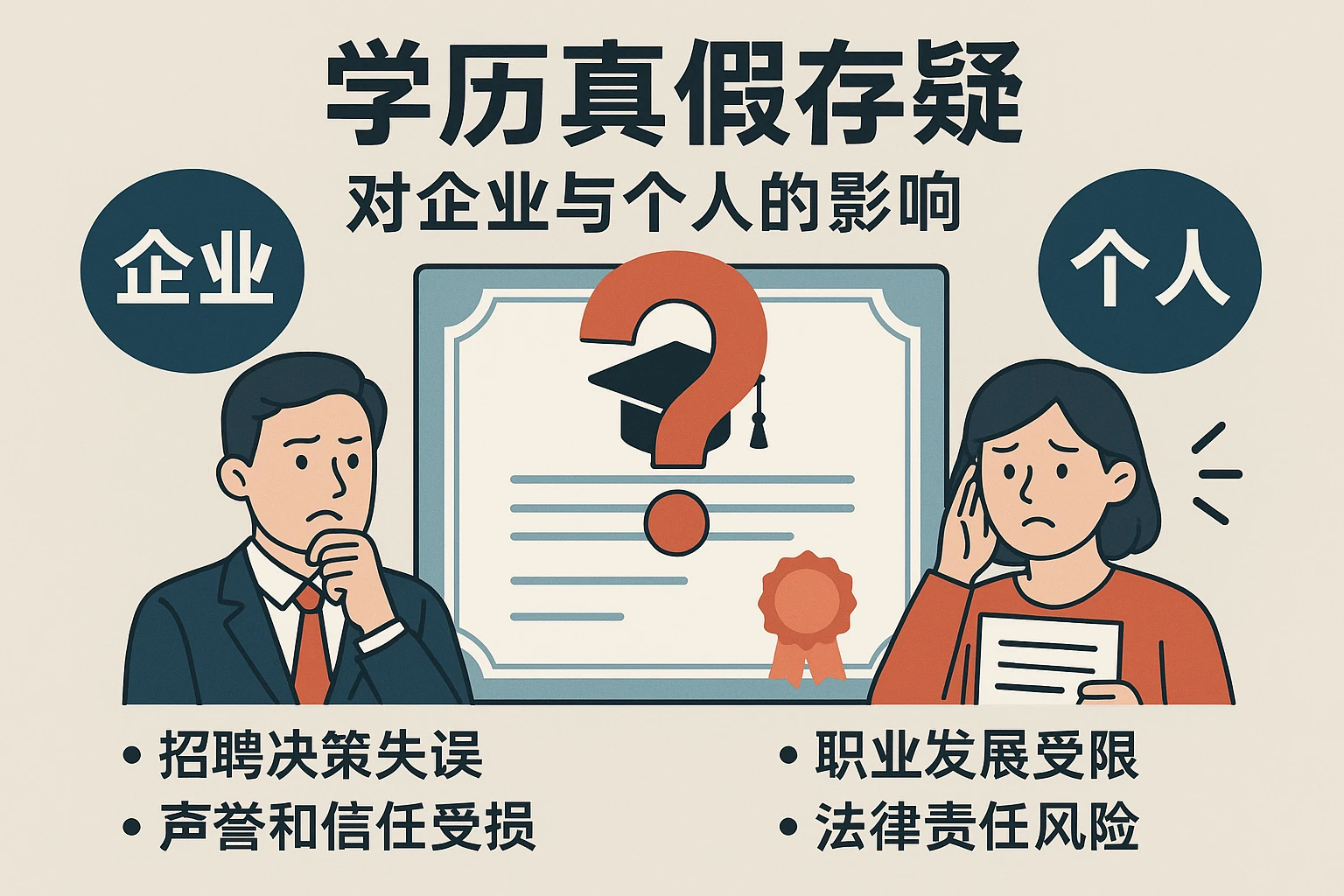 高频场景：学历真假存疑对企业与个人的影响