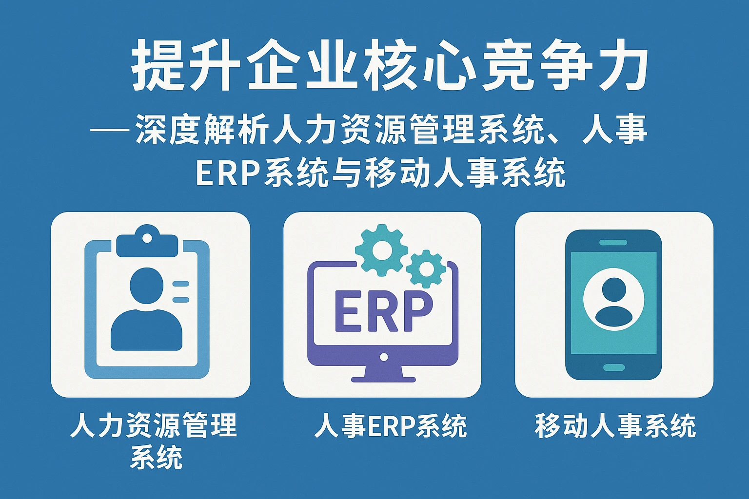 提升企业核心竞争力——深度解析人力资源管理系统、人事ERP系统与移动人事系统