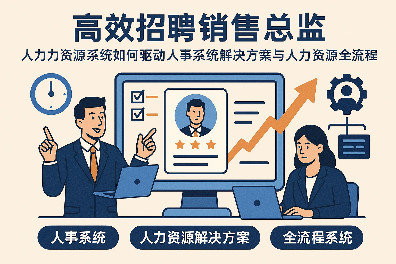 高效招聘销售总监：人力资源系统如何驱动人事系统解决方案与人力资源全流程系统升级