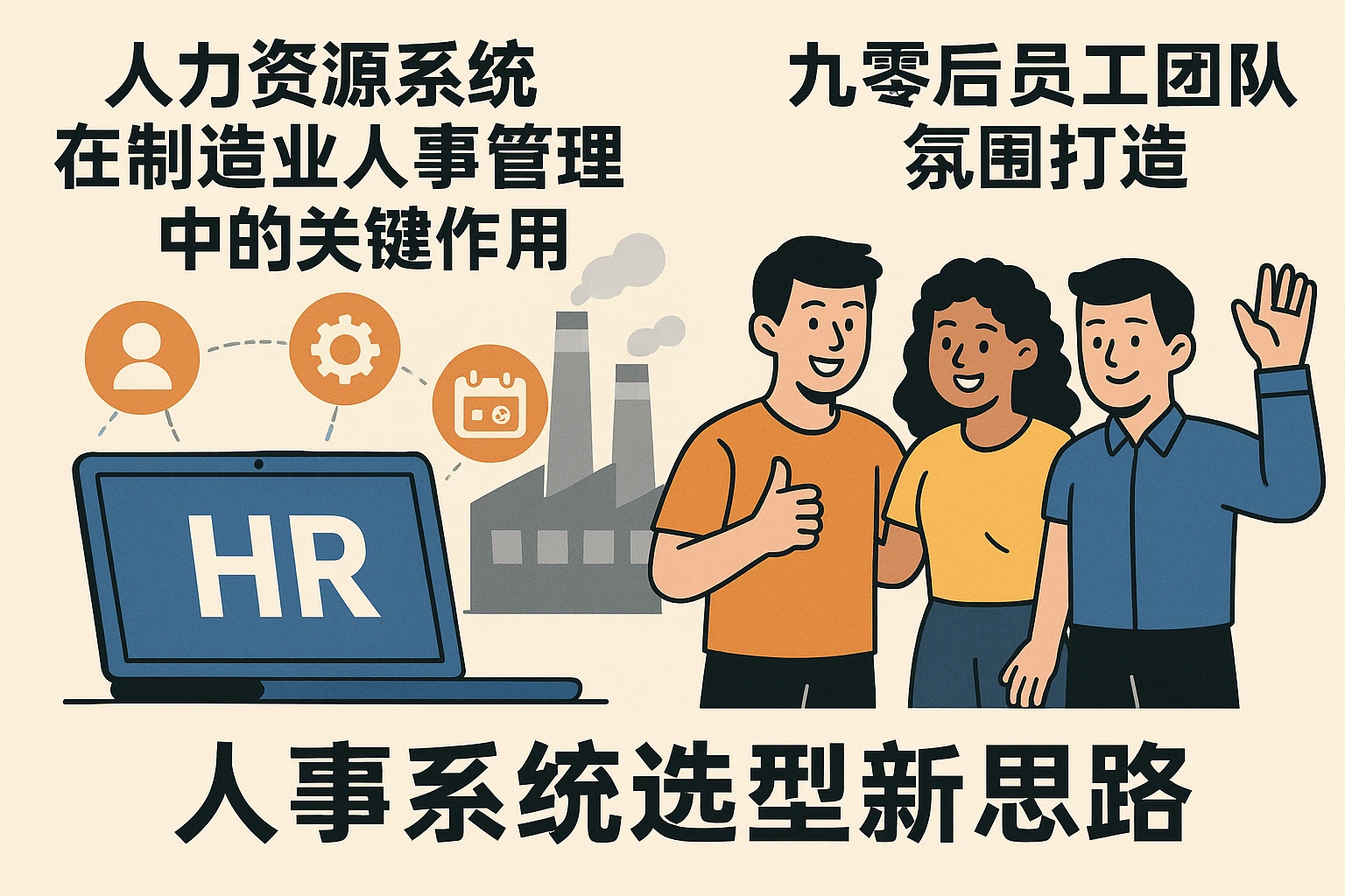 人力资源系统在制造业人事管理中的关键作用与九零后员工团队氛围打造——人事系统选型新思路