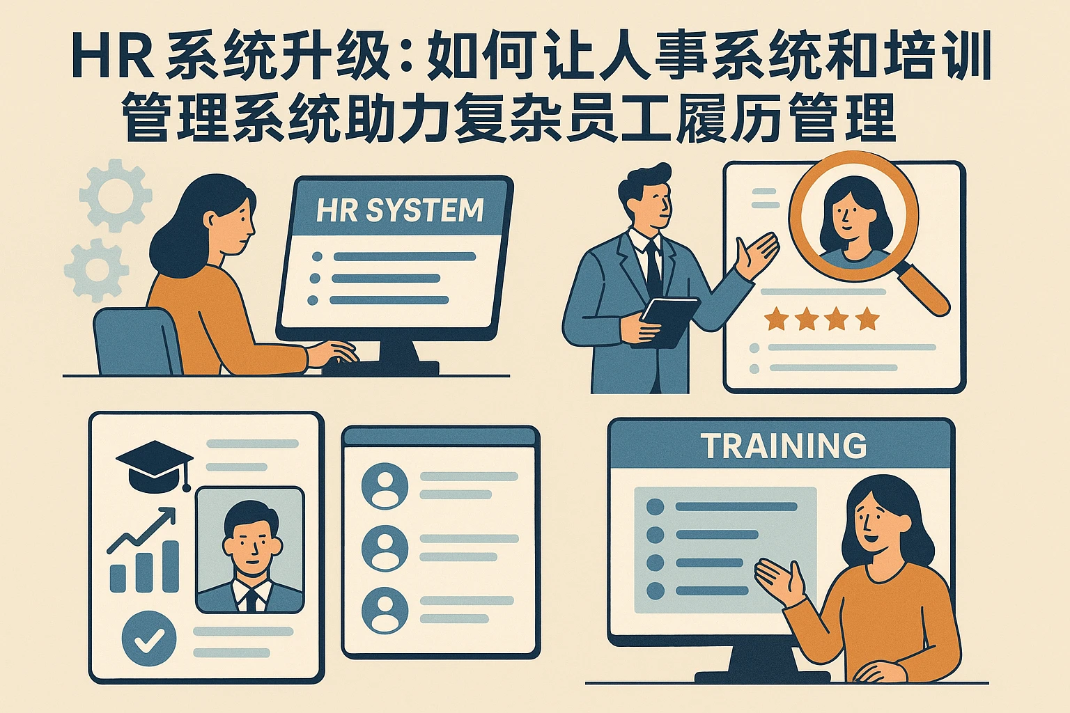 HR系统升级：如何让人事系统公司与培训管理系统助力复杂员工履历管理