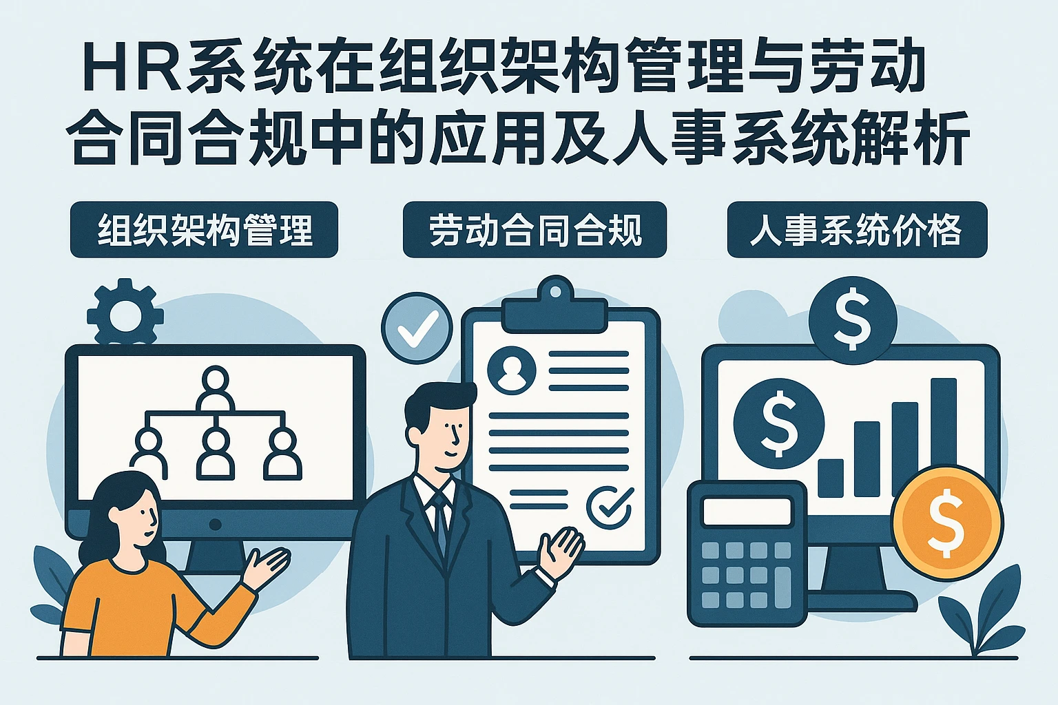 HR系统在组织架构管理与劳动合同合规中的应用及人事系统价格解析