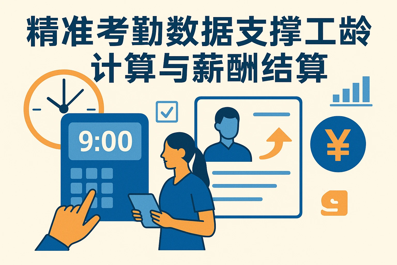 精准考勤数据支撑工龄计算与薪酬结算