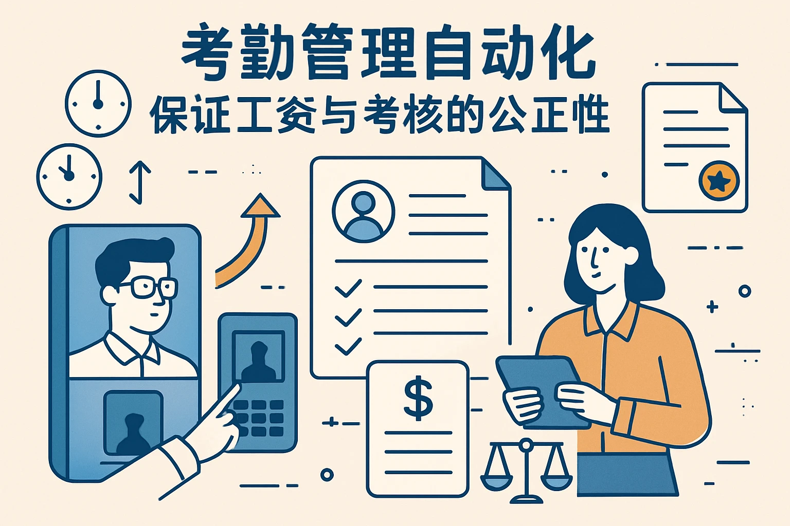 考勤管理自动化保证工资与考核的公正性