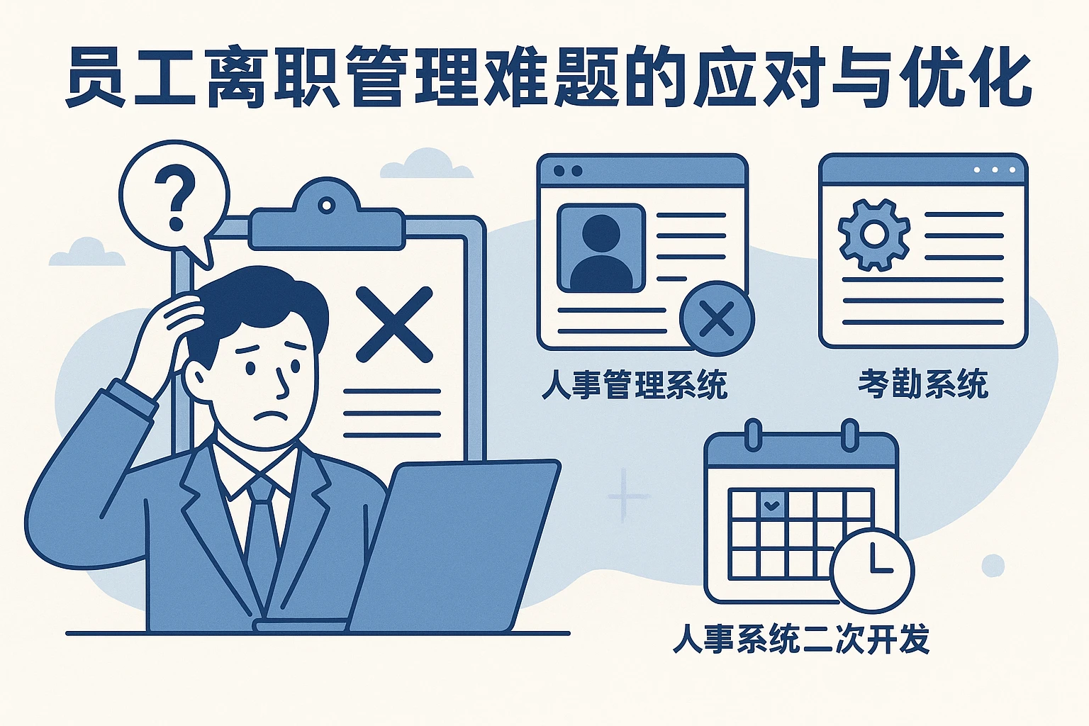 员工离职管理难题的应对与优化——人事管理系统、考勤系统及人事系统二次开发的作用