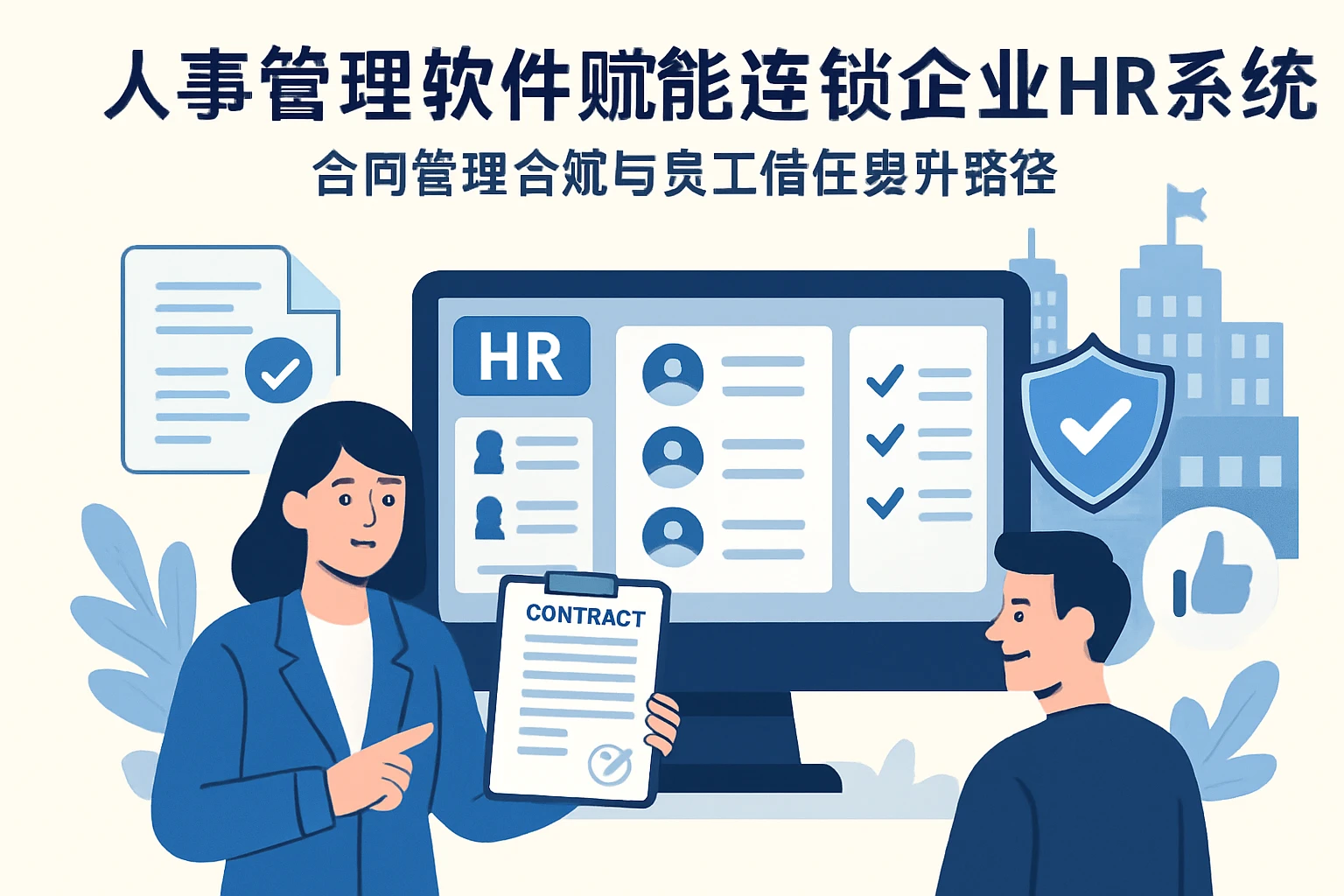 人事管理软件赋能连锁企业HR系统：合同管理合规与员工信任提升路径