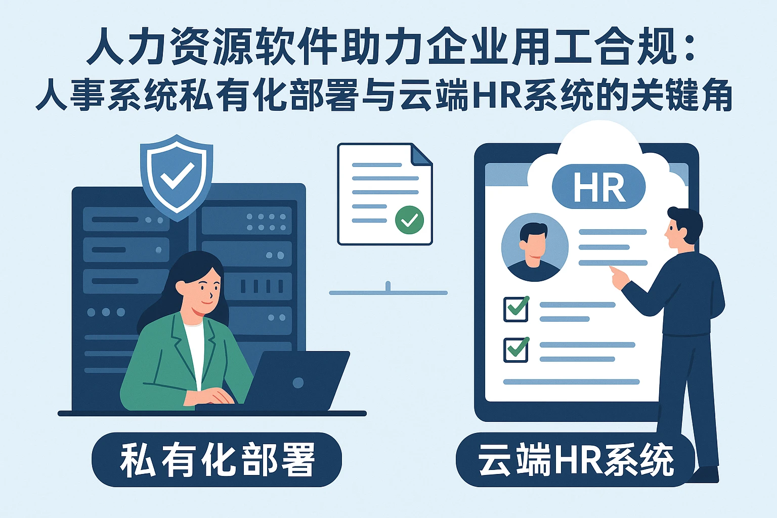 人力资源软件助力企业用工合规：人事系统私有化部署与云端HR系统的关键角色