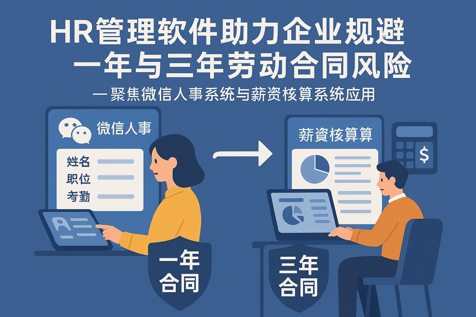 HR管理软件助力企业规避一年与三年劳动合同风险——聚焦微信人事系统与薪资核算系统应用