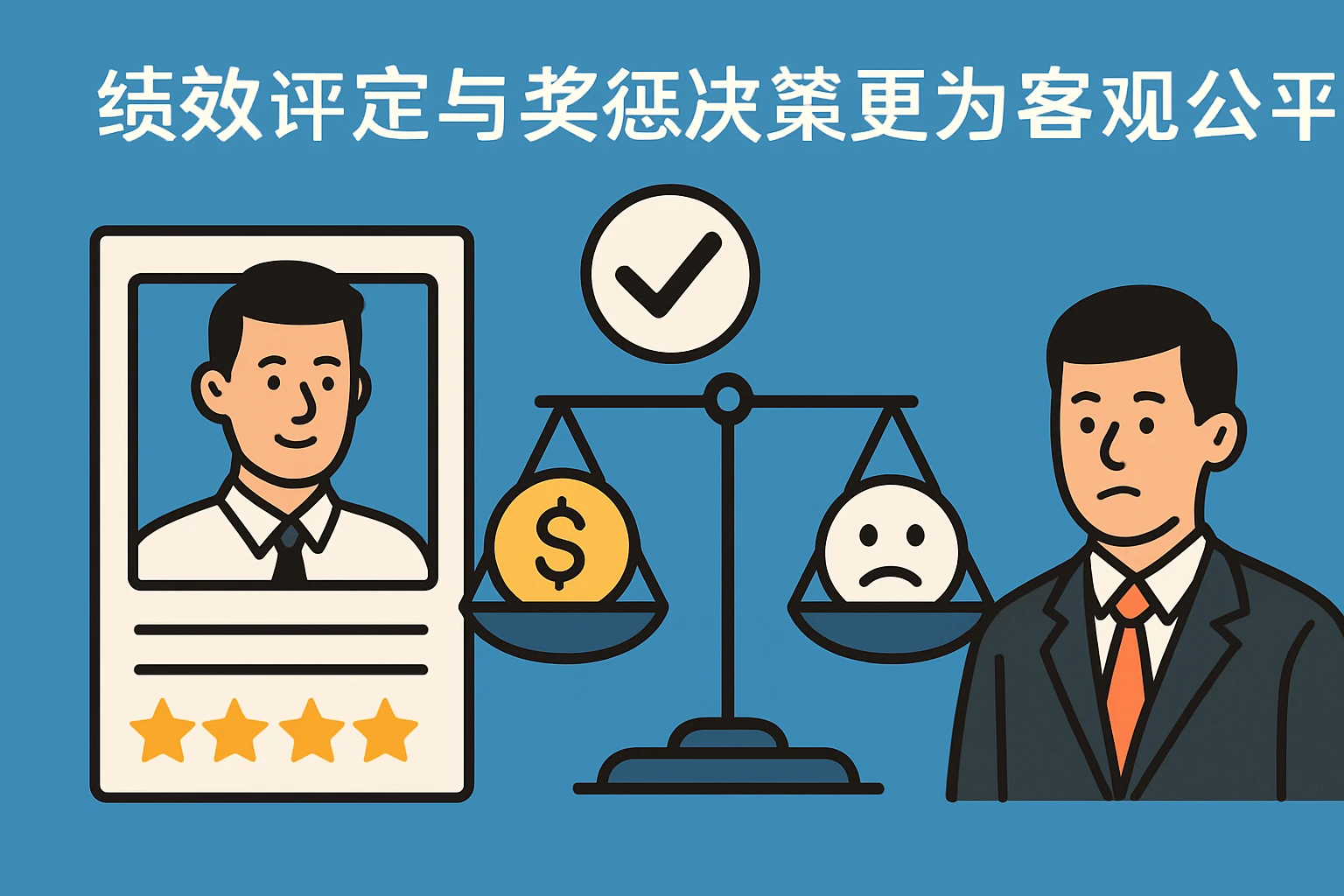 绩效评定与奖惩决策更为客观公平