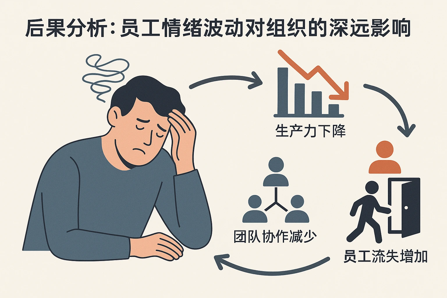 后果分析：员工情绪波动对组织的深远影响