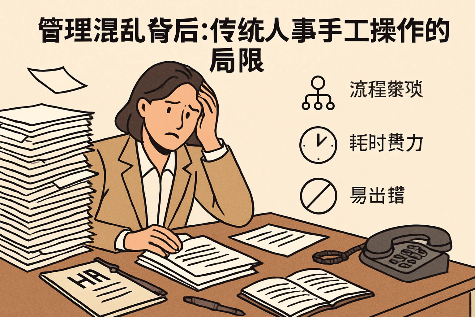 管理混乱背后：传统人事手工操作的局限