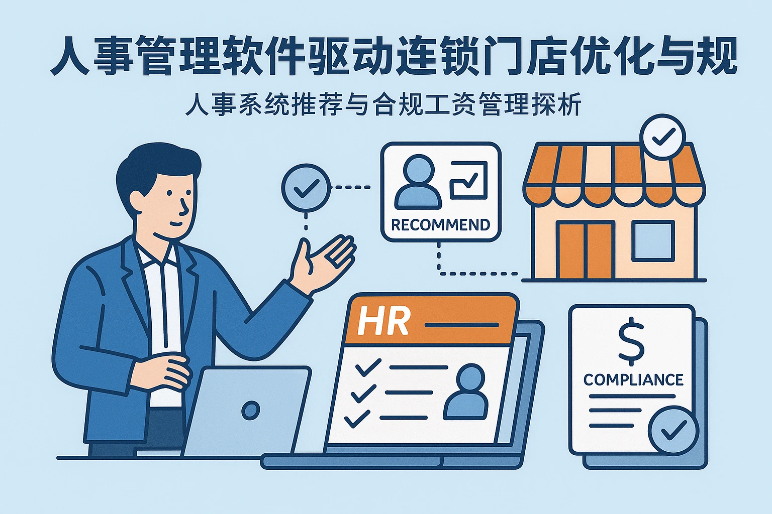 人事管理软件驱动连锁门店优化与规范——人事系统推荐与合规工资管理探析