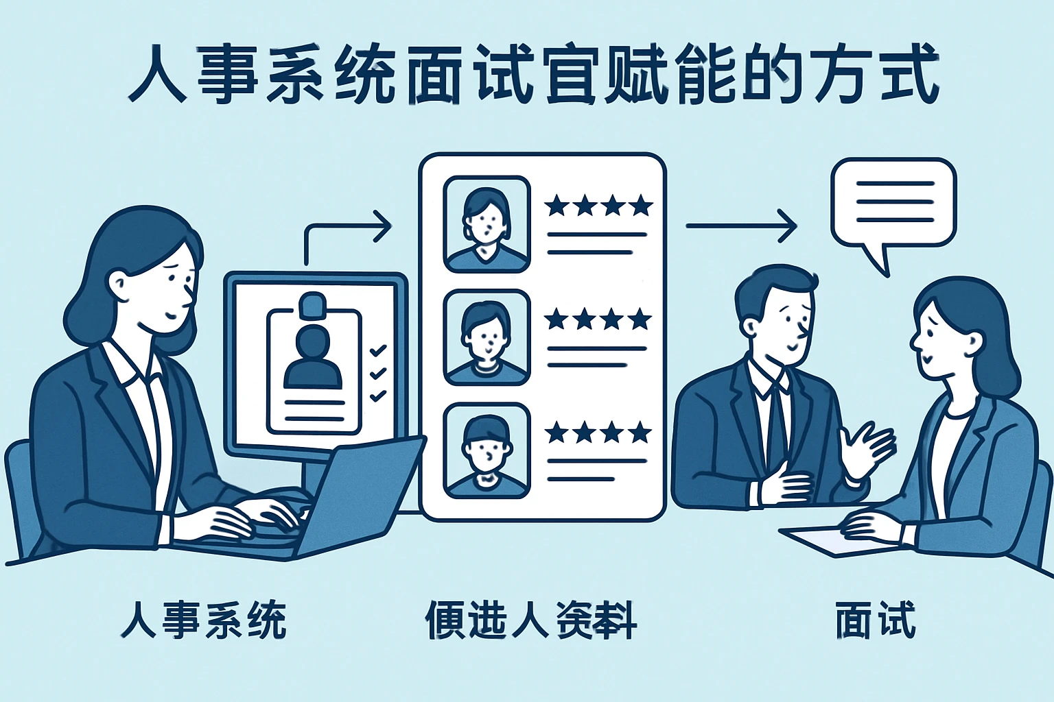 人事系统为面试官赋能的方式