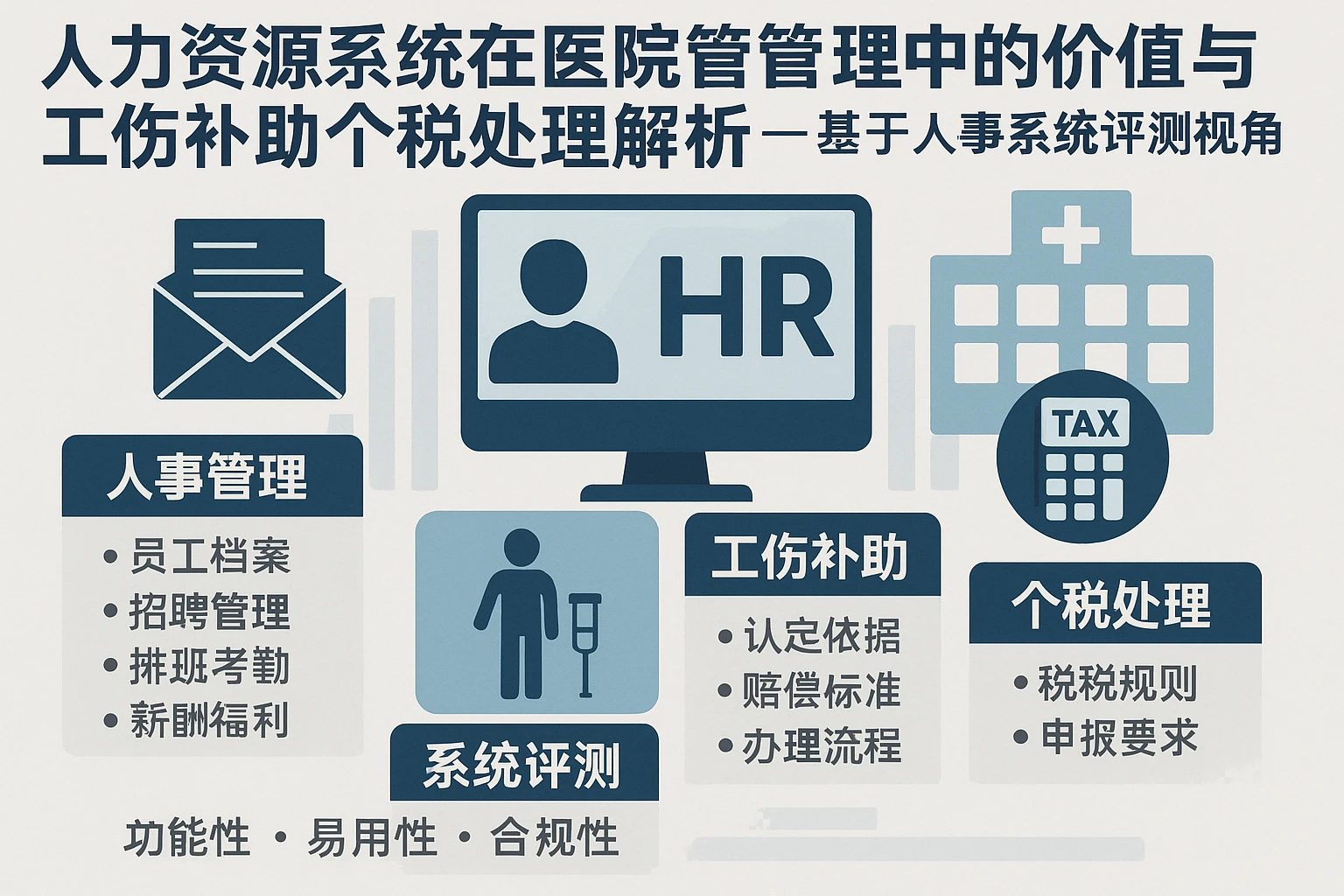 人力资源系统在医院人事管理中的价值与工伤补助个税处理解析——基于人事系统评测视角