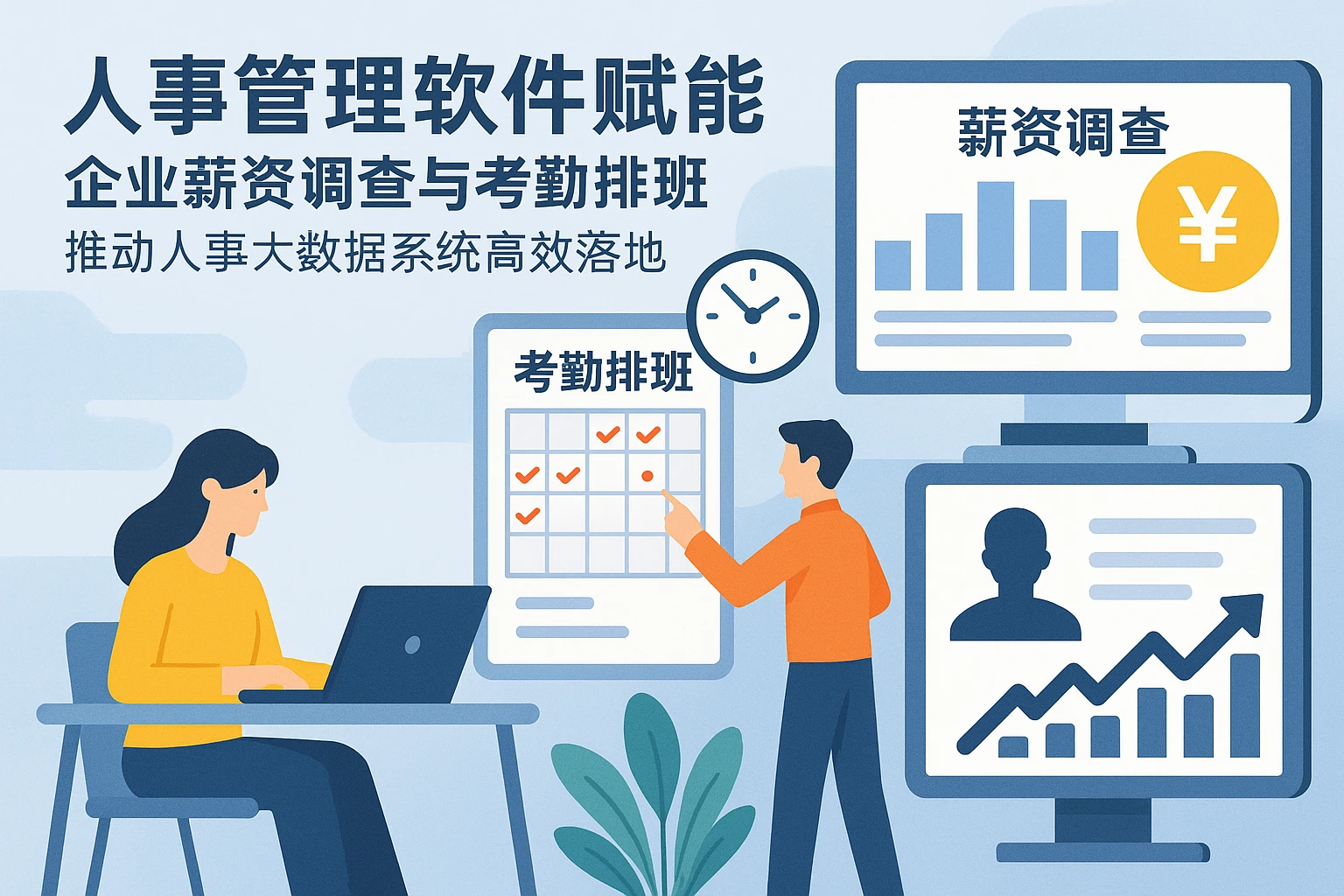 人事管理软件赋能企业薪资调查与考勤排班，推动人事大数据系统高效落地